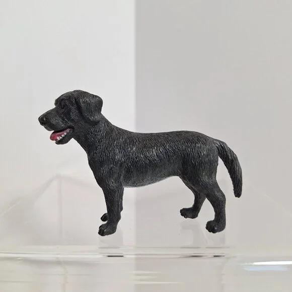 Black Labrador Retriever Dog Tree House Kids 3" Figure - Picture 1 of 7